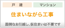 住まいながら工事